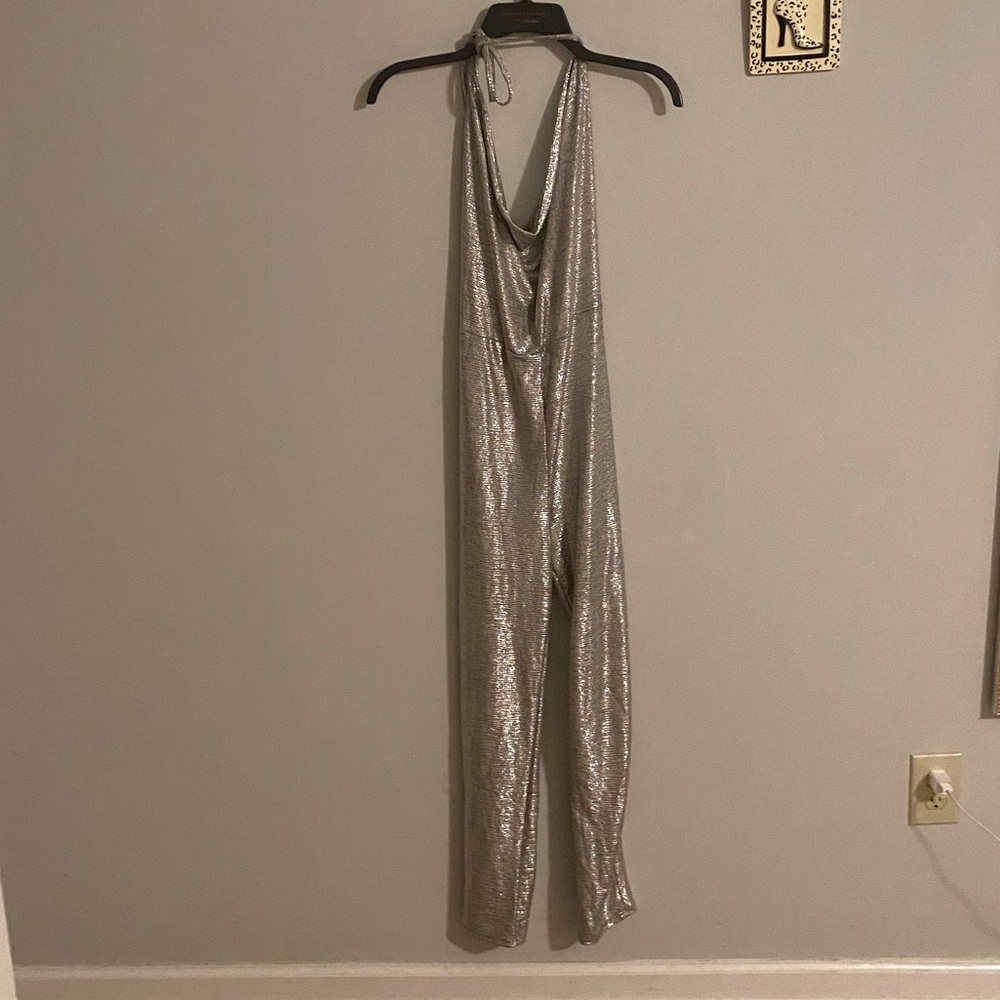 Charlotte Russe Silver Jumpsuit